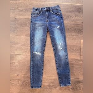 Pistola Dark Blue Distressed Skinny Jeans